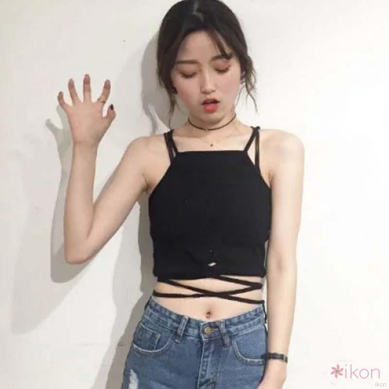 Áo dây nữ không tay cổ chữ V phong cách quyến rũ thời trang