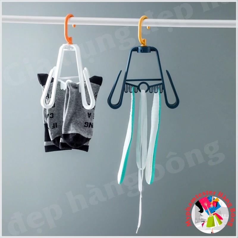 Giá phơi giầy 4 nhánh gấp gọn xoay 360 độ