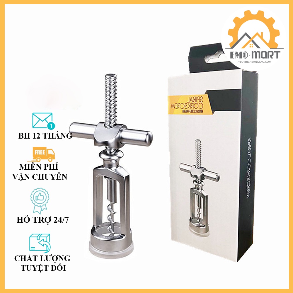 ⚡️𝐅𝐑𝐄𝐄 𝐒𝐇𝐈𝐏⚡️Dụng cụ khui mở chai vang⚡️ Hợp kim kẽm và thép A23 sang trọng - chắc chắn - tinh chỉnh từng chi tiết nhỏ
