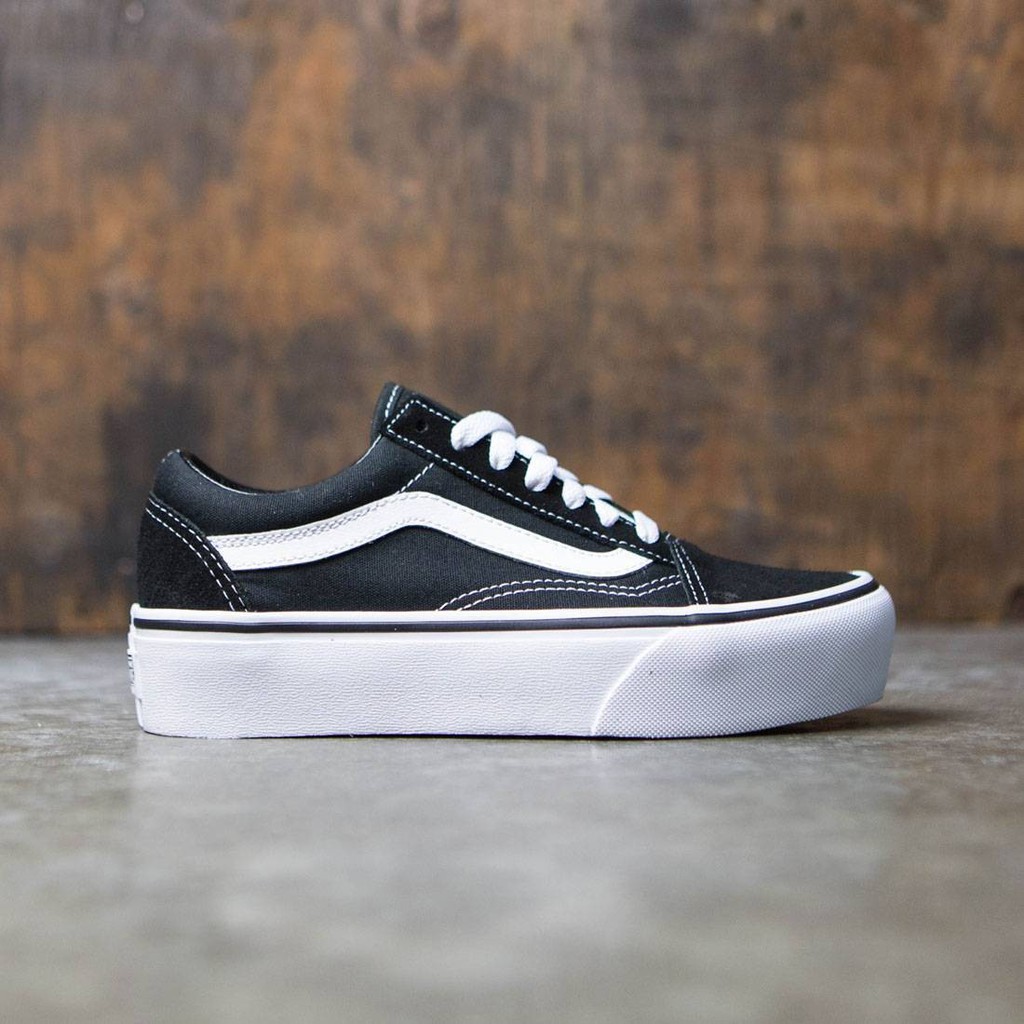 Giày Vans Chính Hãng Old Skool Platform Black/White