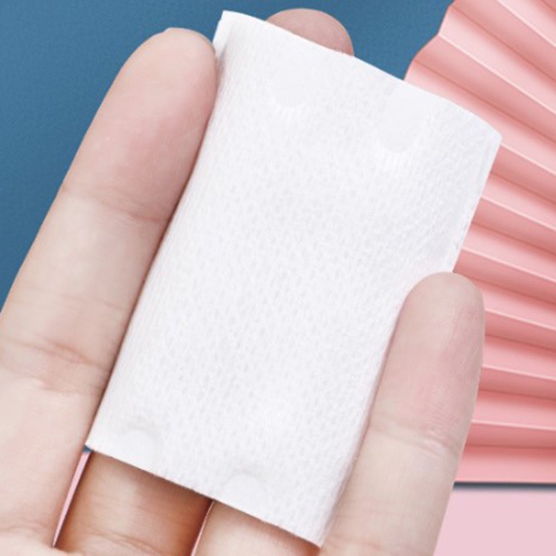 [Hàng mới về] Set 100 miếng bông tẩy trang hai mặt dày dặn tiện dụng