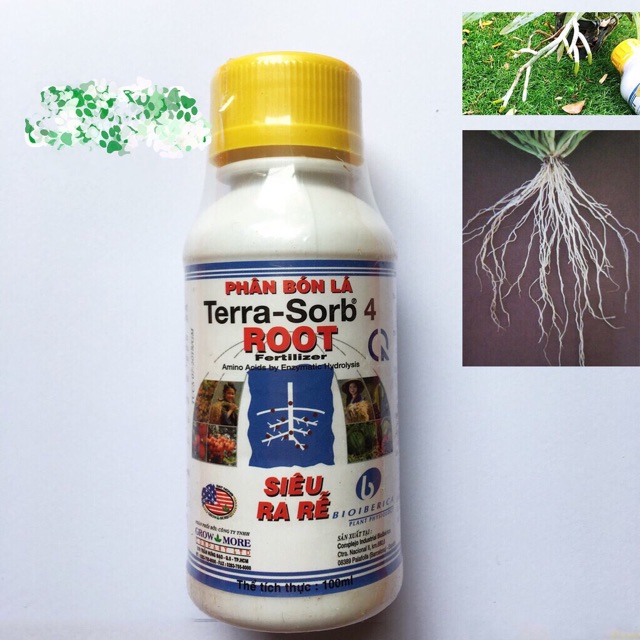 Phân Bón Lá Cao Cấp Siêu Ra Rễ Terra - Sorb 4 Root (dung tích 100ml)