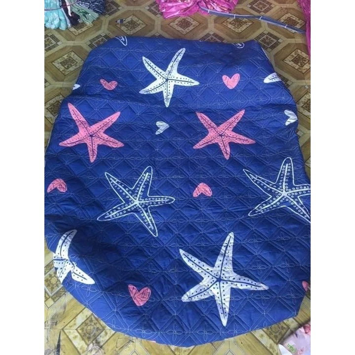 Bộ Ga Trần Bông + 2 Vỏ Gối Trần Bông Cotton Poly Dày Dặn