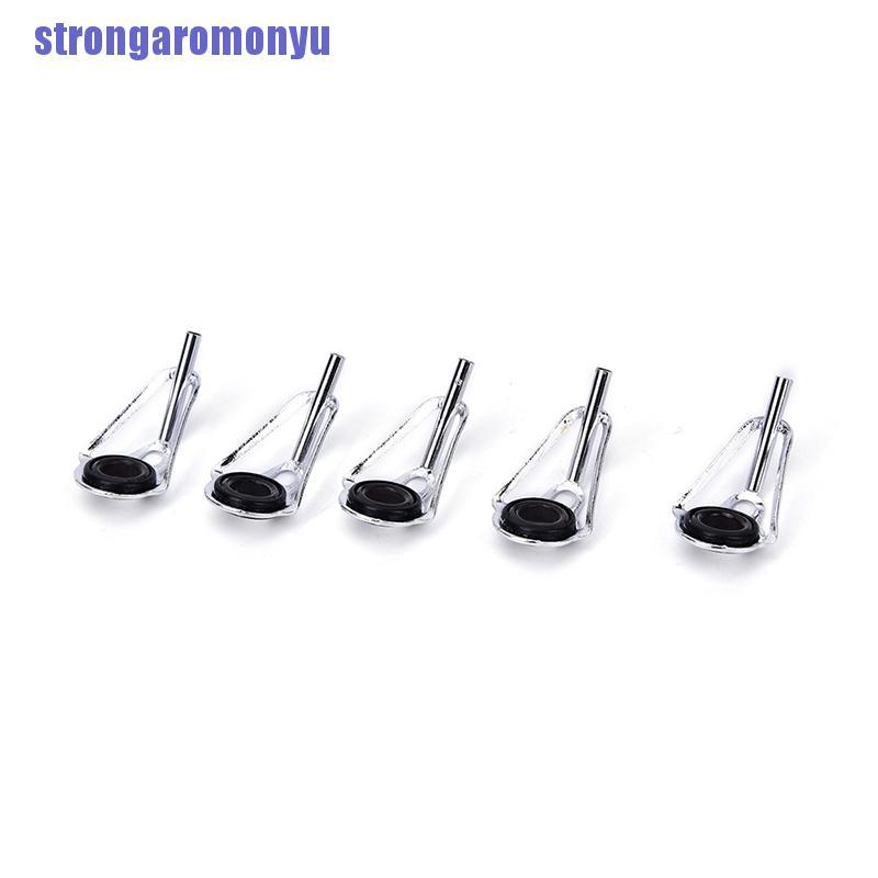 (Hàng Mới Về) Bộ 80 Khoen Cần Câu Cá 10 Kích Cỡ Bằng Thép Màu Đen