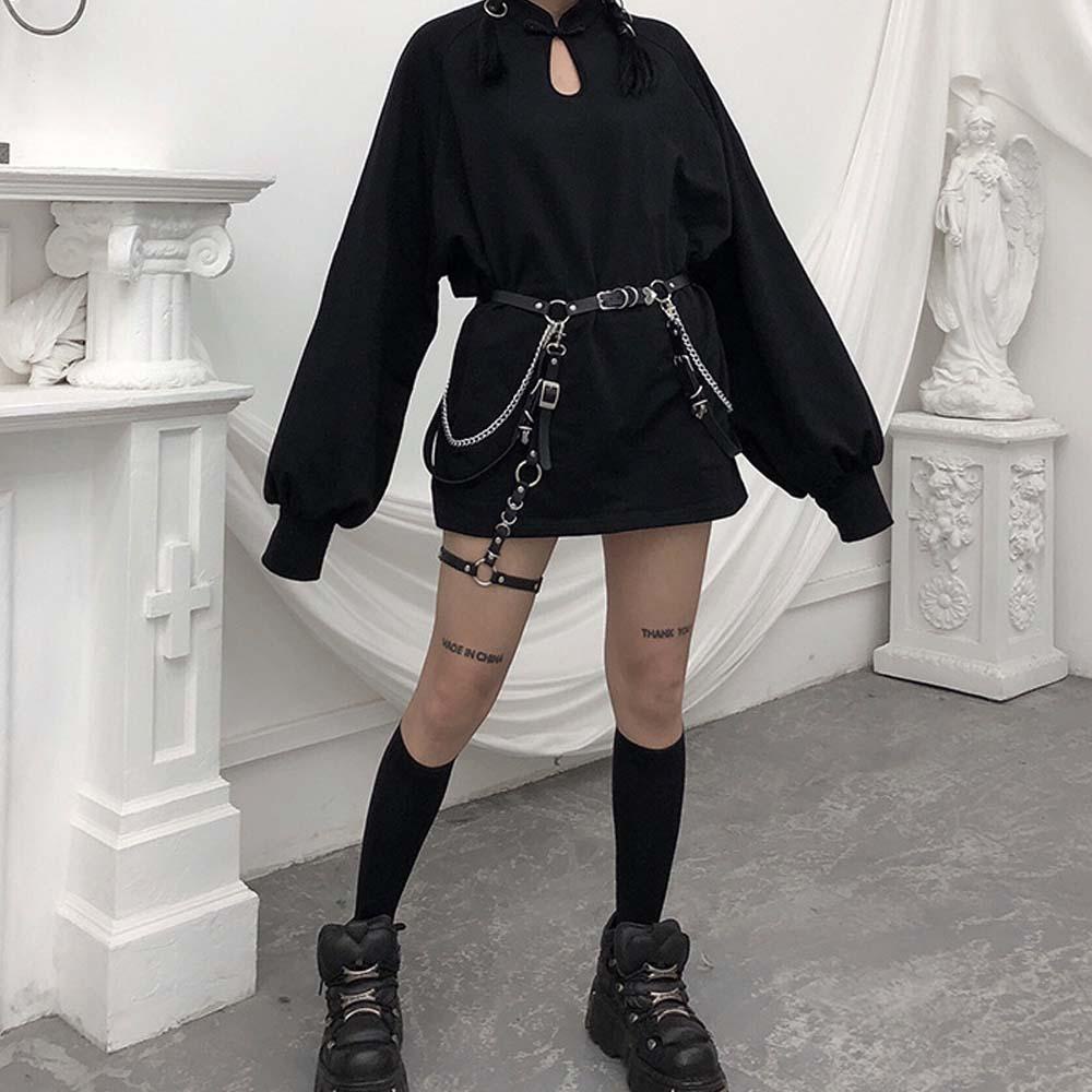 VANES1 Thắt Lưng Da Pu Phối Khóa Kim Loại Hình Trái Tim Xinh Xắn Cho Nữ