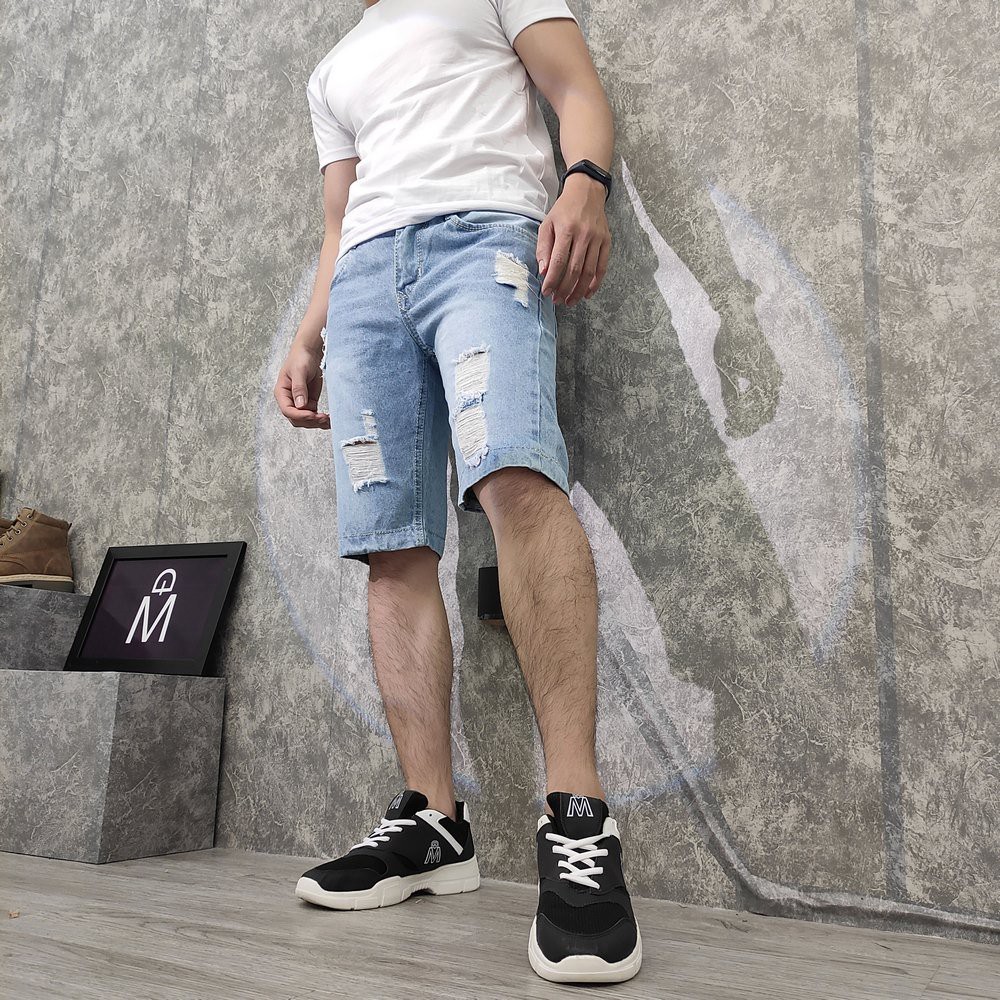 Quần soóc nam rách ⭐ FREESHIP ⭐ SS418 shop Sunsun chuyên quần short jean nam