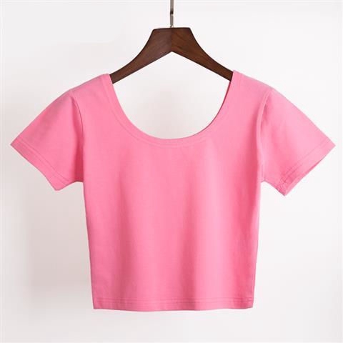 Áo Thun Croptop Tay Ngắn Màu Đen Thời Trang Mùa Hè Cho Nữ