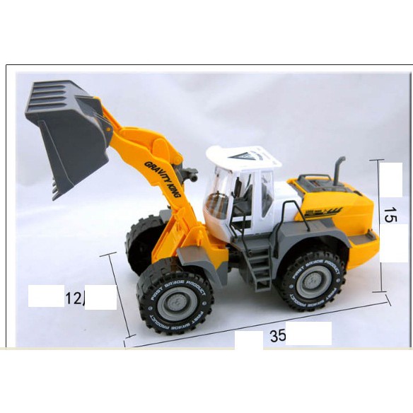 Mô hình xe xúc lật - xe ủi đất đồ chơi trẻ em