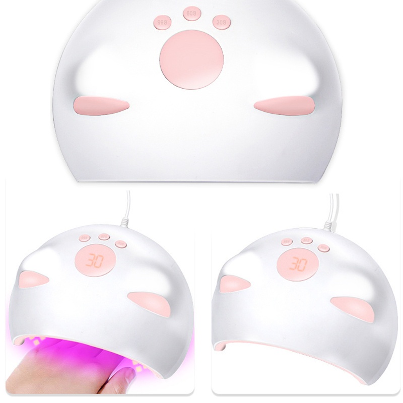 Đèn LED UV 60W Hong Khô Sơn Móng Tay Phong Cách Mèo Kèm Dây Cáp USB