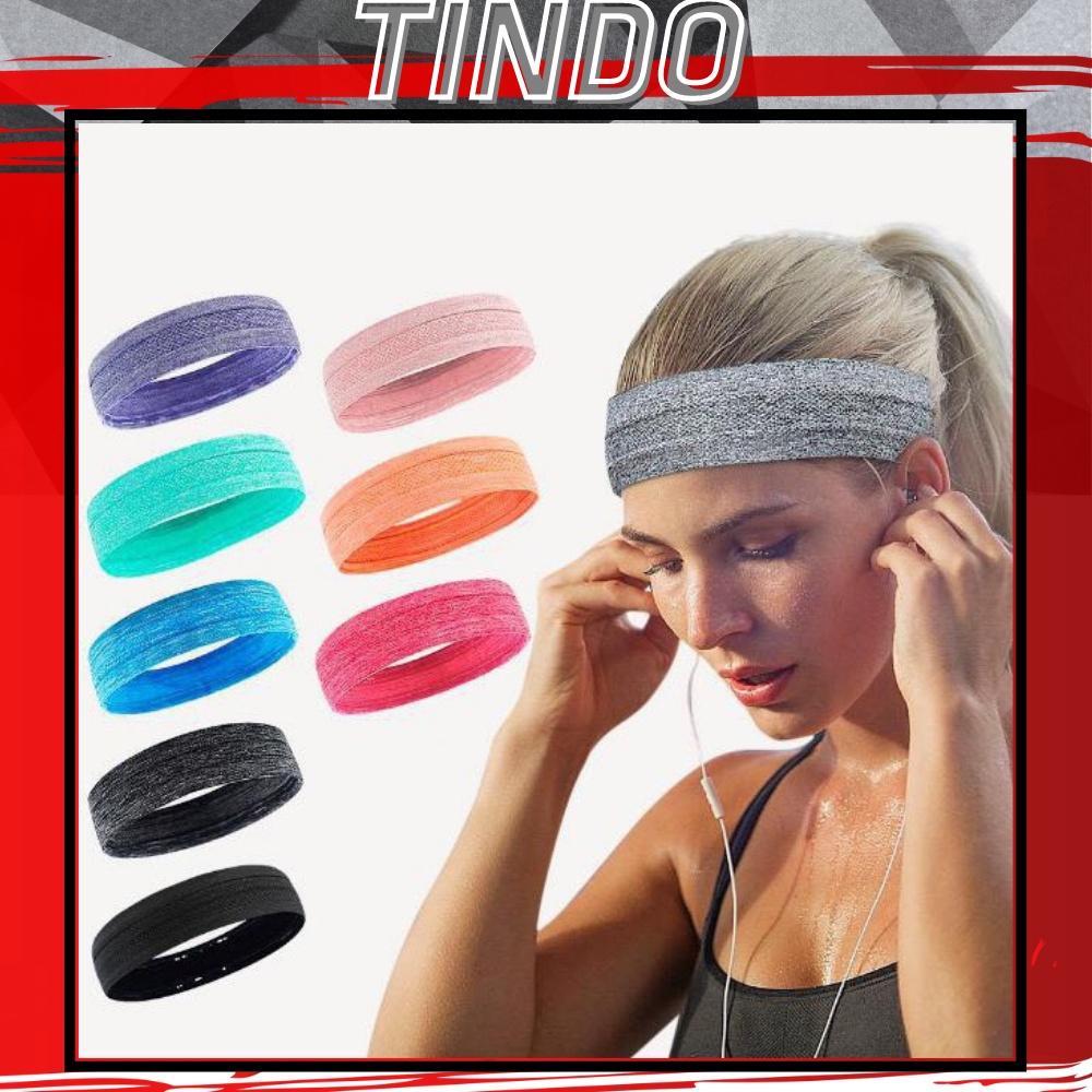 Băng đô thể thao TINDO cotton đeo trán thấm chặn mồ hôi chống trượt co giãn thời trang bản 5cm