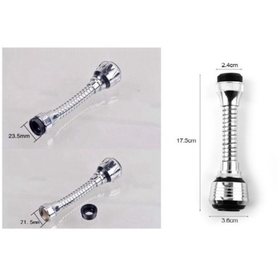 VÒI NƯỚC INOX TĂNG ÁP CAO CẤP XOAY 360 RỬA BÁT TIỆN DỤNG
