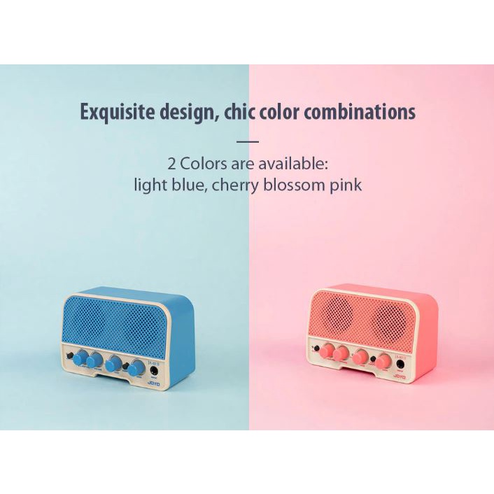 JOYO JA-02 II 5W - Loa Amply Mini Guitar Điện Dual Channel Clean & Overdrive Pin Sạc TypeC, Bluetooth 5.0 AUX IN