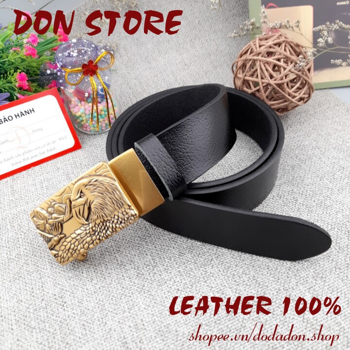 [DA THẬT 100%] Thắt Lưng Nam SIÊU CHẤT Khóa Rồng - Đại Bàng Đúc Nguyên Khối Cao Cấp (BH 12 THÁNG)