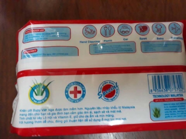 Giấy ướt Baby Thiên Phúc mềm mịn an toàn cho da gói 100 tờ
