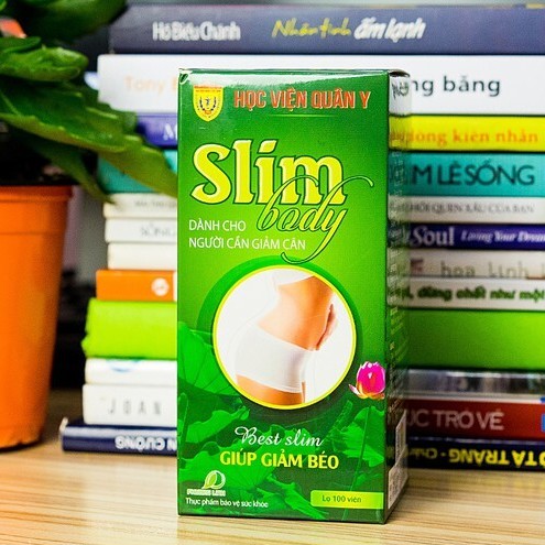 Liệu trình tối ưu 3 hộp viên uống giảm cân Slim Body Học Viện Quân Y (100 viên x 3) dành cho người có cơ địa khó giảm