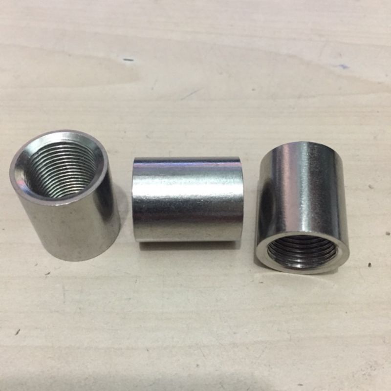 Mang sông trơn hàn 1/4 inox