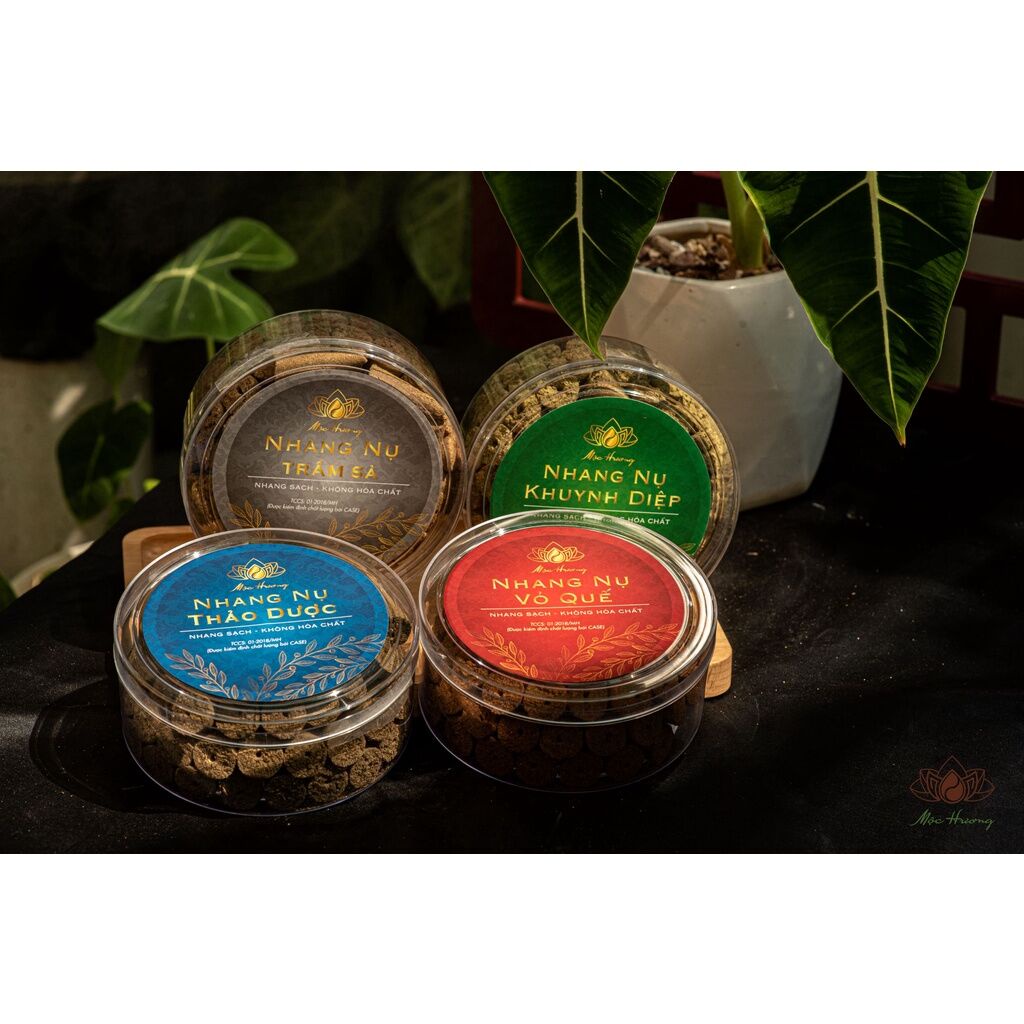 Nhang Nụ Xông Nhà - Trầm Hương, Khuynh Diệp, Vỏ Quế, Thảo Dược, Trầm Sả