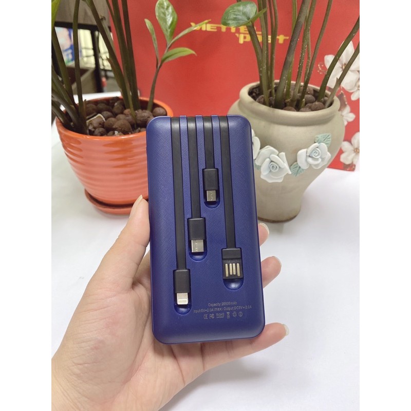 Sạc Dự Phòng đa năng 4 đầu sạc ra 20.000mah