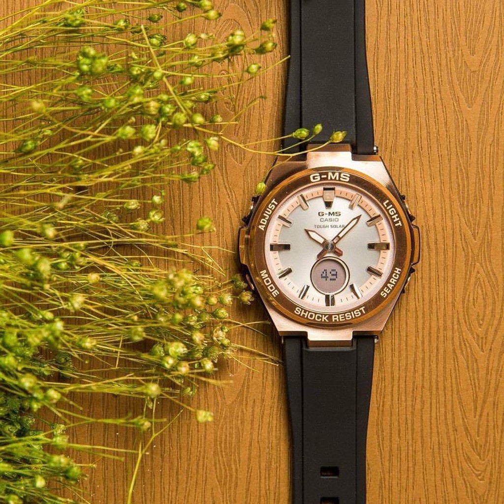 Đồng hồ nữ  Casio MSG-S200G-1A G-Steel Solar - Máy Quartz Pin - Kính khoáng