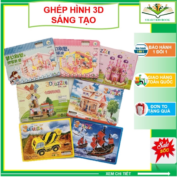 Ghép hình trí tuệ 3D rèn luyện tư duy sáng tạo, logic cho các bé