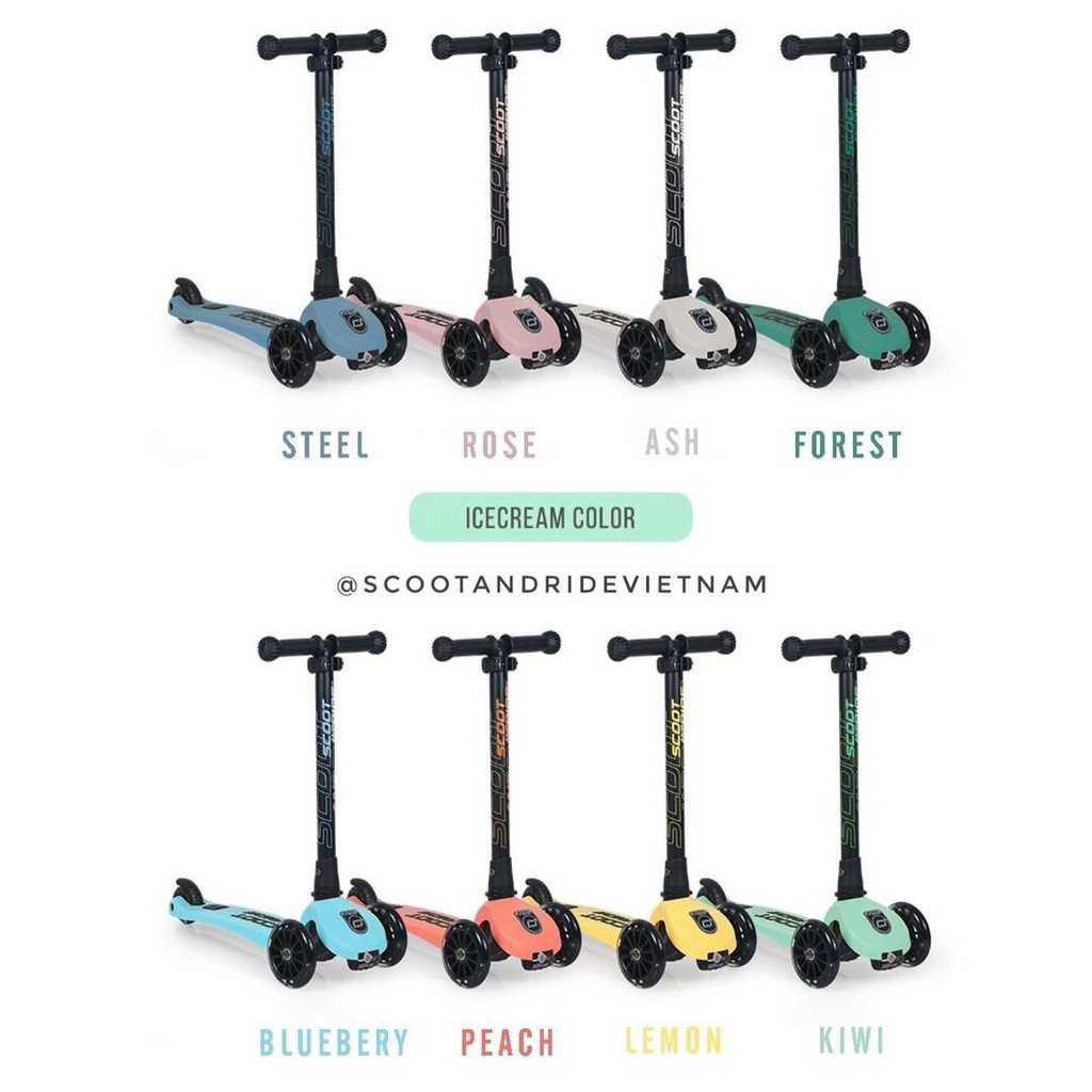 Xe Scoot And Ride Highwaykick 3 - Xe Scooter 3 bánh cho bé chính hãng cho bé từ 2-8 tuổi