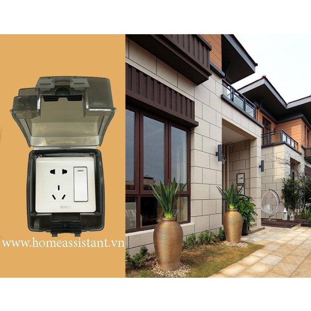 Hộp Chống Nước IP66 Cho Công Tắc Ổ Cắm Hình Vuông PG8-EU