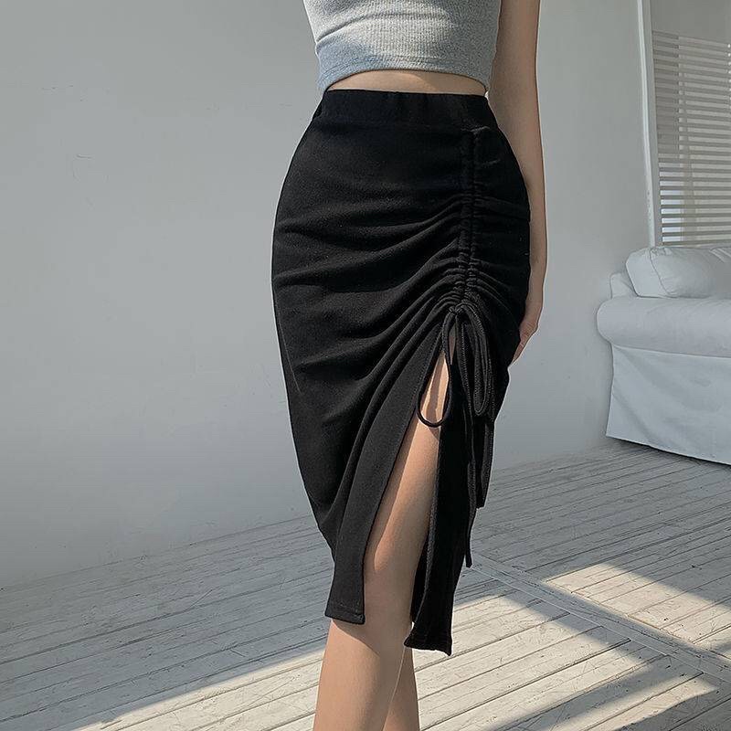 Chân váy dài xẻ tà rút dây cực sexy quyến rũ tôn dáng siêu chuẩn - Mã: 490 TV - Fashion