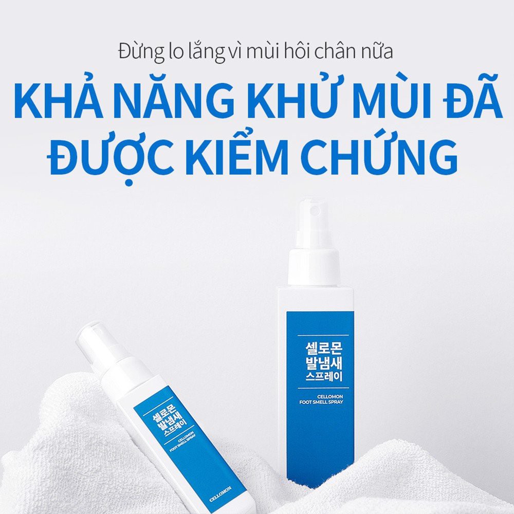 Xịt Khử Mùi Hôi Chân Cellomon Foot Smell Spray 180ml GomiMall