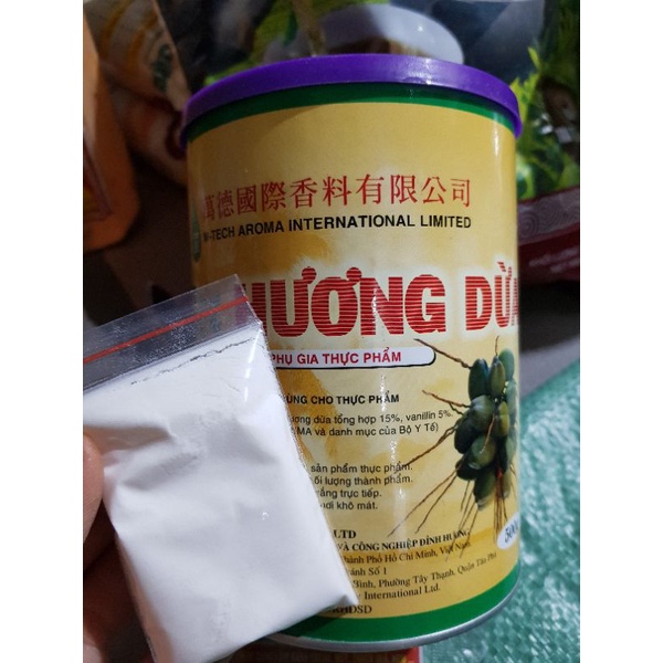 10 ống bột thơm vani / vani dừa 20g