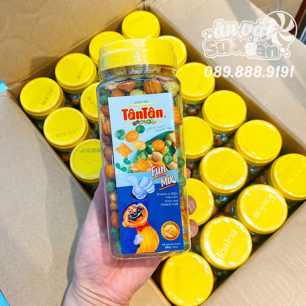 Snack đậu thập cẩm Fun Mix Tân Tân Ăn Vặt Su Xoắn