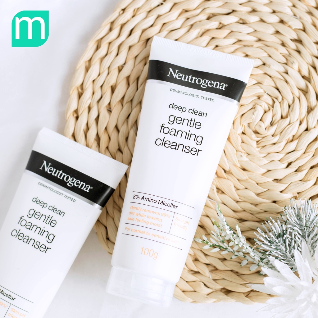 Sữa Rửa Mặt Neutrogena Deep Clean Gentle Foaming Cleanser 8% Amino Micellar
