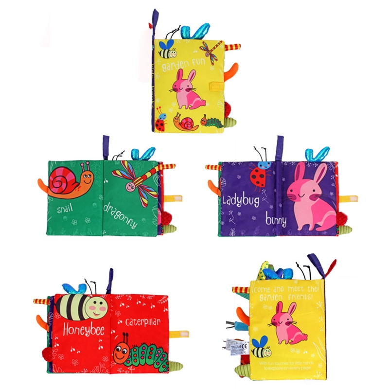 Đồ chơi sách vải giải đố hình động vật 3D theo phương pháp Montessori dành cho trẻ em