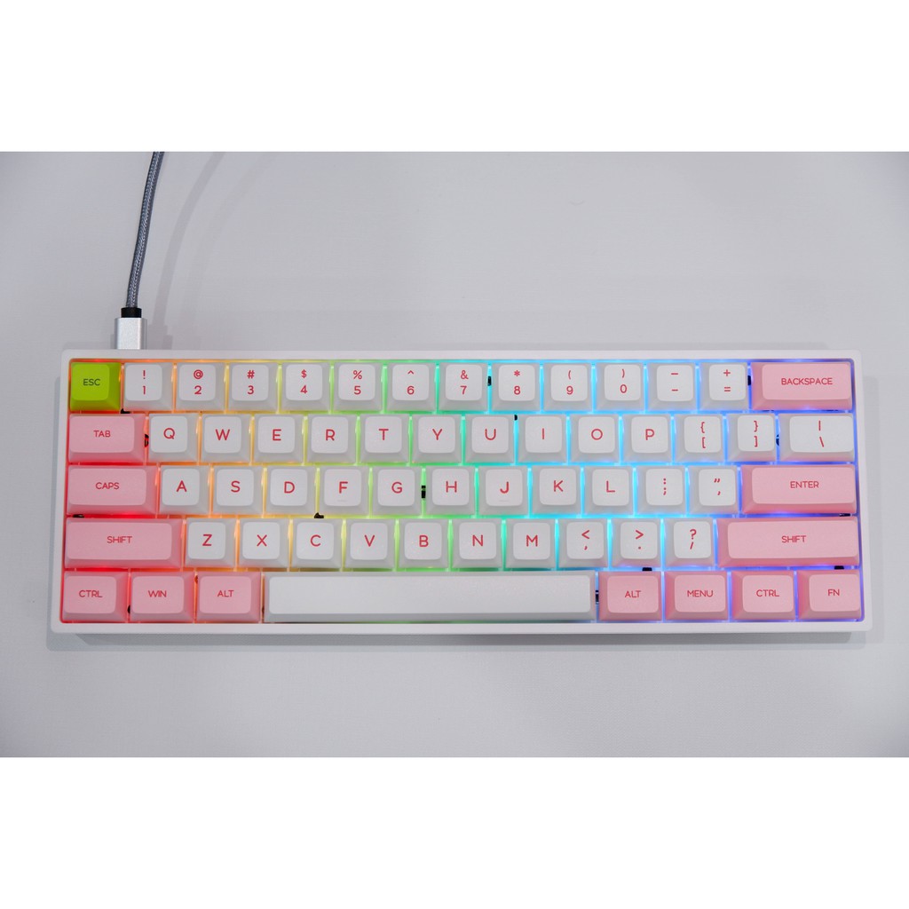 Bàn phím cơ Bluetooth Geek SK61 - SK64 - Full led RGB - Keycap PBT cực xịn | WebRaoVat - webraovat.net.vn