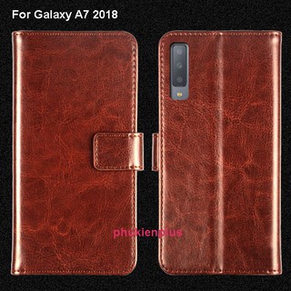 Bao da Samsung Galaxy A7 2018 Flip Wallet dạng ví đa năng