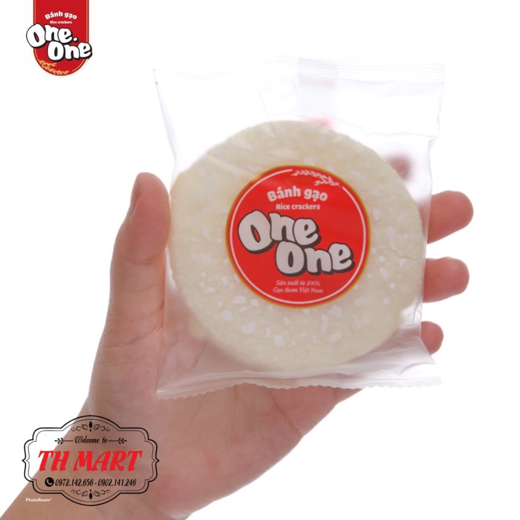 bánh gạo one one vị ngọt dịu được sản xuất 100% gạo thơn việt nam gói 150g [ bao bì mới ] | BigBuy360 - bigbuy360.vn