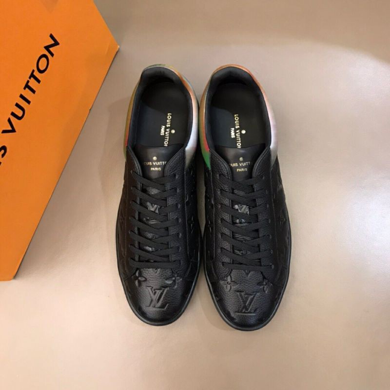 Giày nam thể thao da in nổi logo LV các mẫu