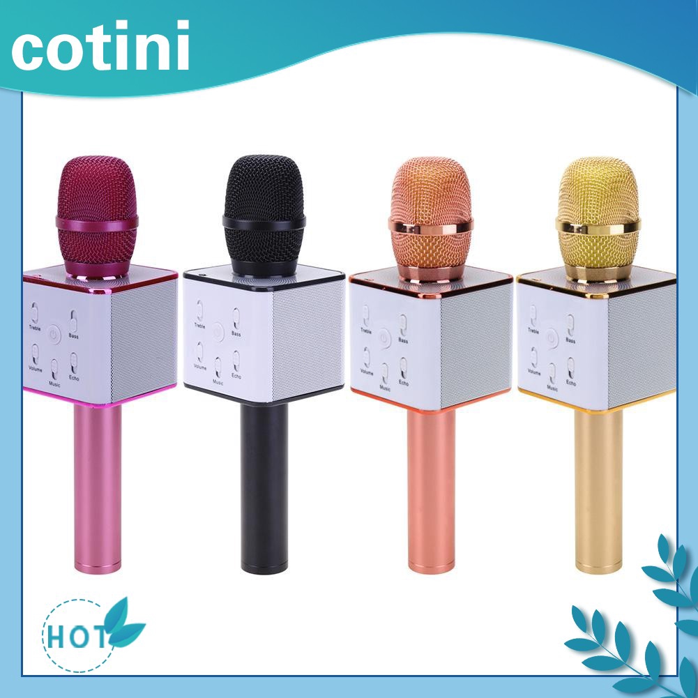 Mic Karaoke Q7 không dây kết nối Bluetooth