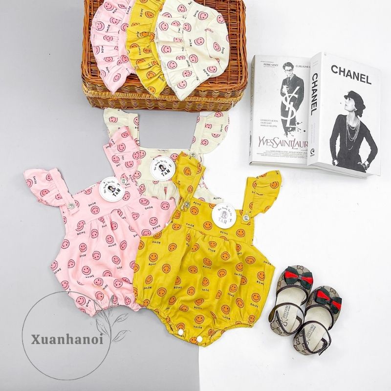 Set body cánh tiên mặt cười kèm mũ đội đầu XHN943