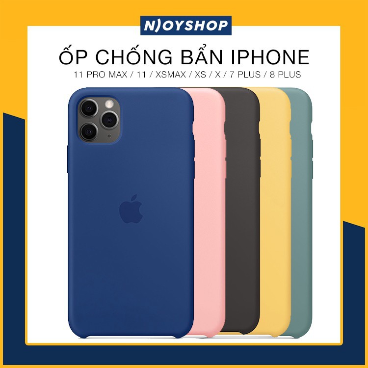 ỐP CHỐNG BẨN IPHONE 11 PRO MAX XS MAX 7 PLUS 8 PLUS MÀU XANH DƯƠNG ĐẬM CHỐNG SỐC CAO CẤP VIỀN BẢO VỆ CAMERA THÔNG