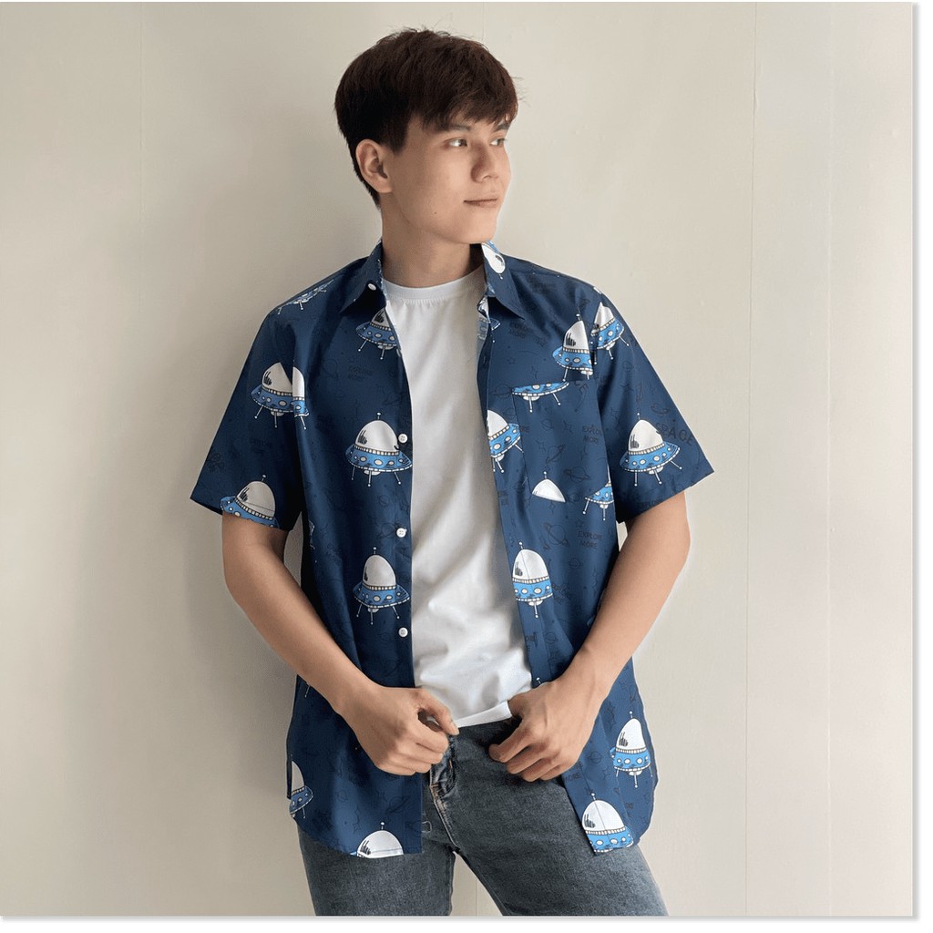 ÁO SƠ MI NAM NỮ,THIẾT KẾ HỌA TIẾT SIÊU NGẦU,CHẤT LIỆU VÃI THOÁNG MÁT  THỜI TRANG KME.STORE