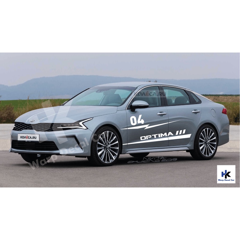 Tem xe Kia Optima phong cách thể thao - decal Optima