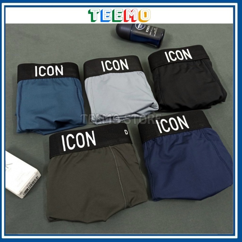 Quần Lót Nam ICON DEMIN Thun Lạnh - Sịp Đùi Nam Cotton Mềm Mịn Co Giãn 4 Chiều | Teemo