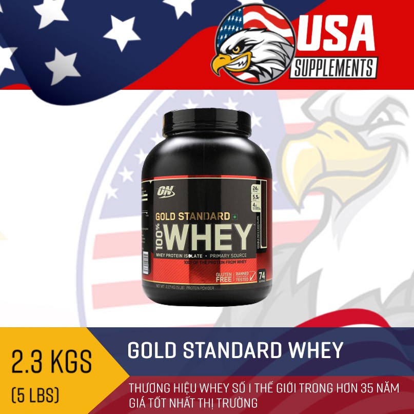 GOLD STANDARD 100% WHEY - SỮA BỔ SUNG PROTEIN 5LBS