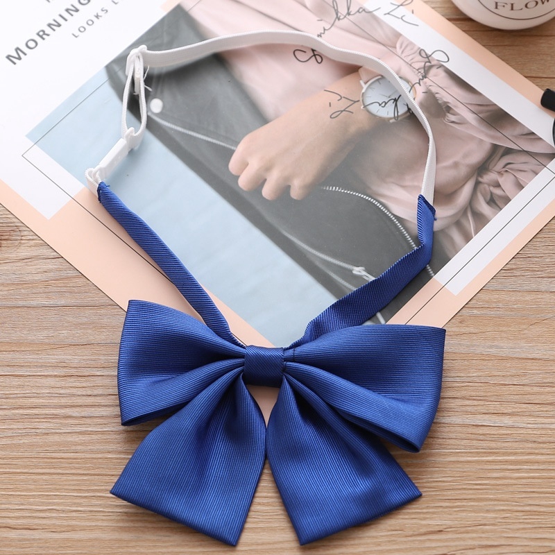 Nơ đồng phục nữ sinh Nhật Bản thời trang công sở màu đen xinh xắn cho nữ