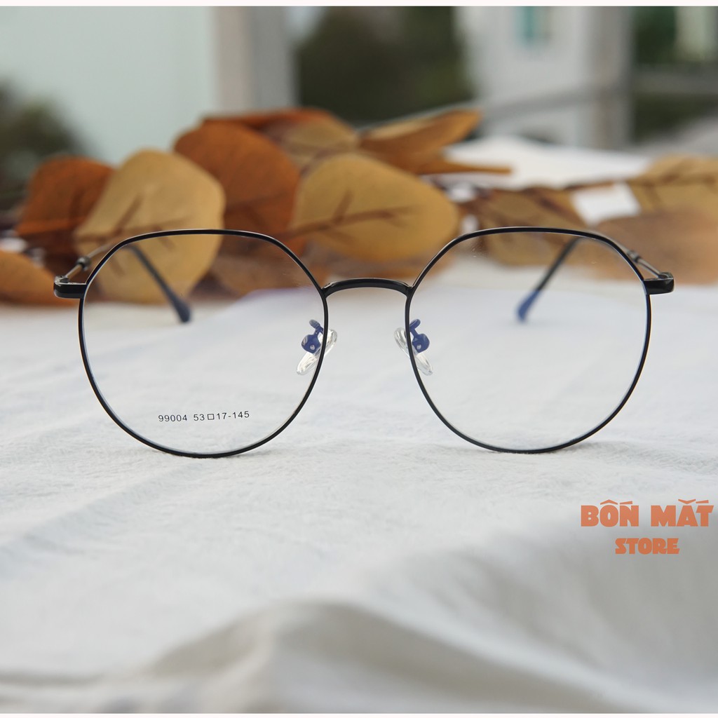 Gọng Kính Kim Loại Tròn Form Mắt Lớn 90004 (Tặng Hộp Khăn) | BigBuy360 - bigbuy360.vn