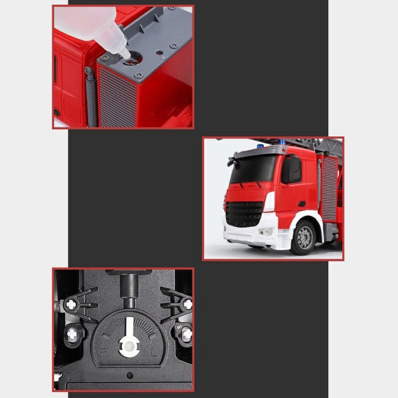 Đồ chơi xe cứu hoả điều khiển từ xa phun nước được loại to