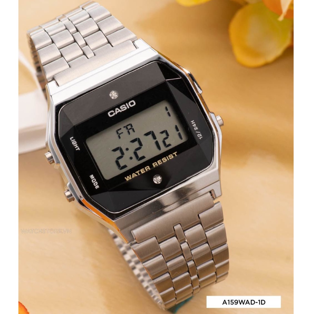 Casio A159WAD-1D - Đồng Hồ Unisex - Điện Tử - Kính Nhựa - Size Mặt 33.2mm - Bảo Hành 5 Năm Toàn Quốc - Hàng Chính Hãng 1