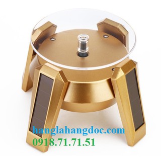 Đế xoay dùng pin & năng lượng mặt trời 360 độ version 5 (có đèn led)