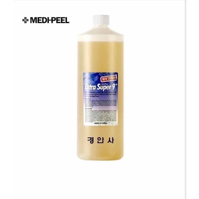 [1000ml] DUNG DỊCH Ủ MỤN ĐẦU ĐEN SPA MEDIPEEL EXTRA SUPER 9 CHAI 1 LÍT