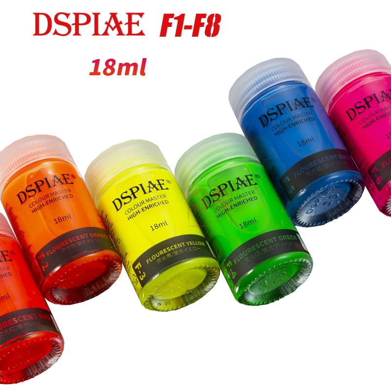 Sơn dầu mô hình màu huỳnh quang F1-F8 18ml DSPIAE